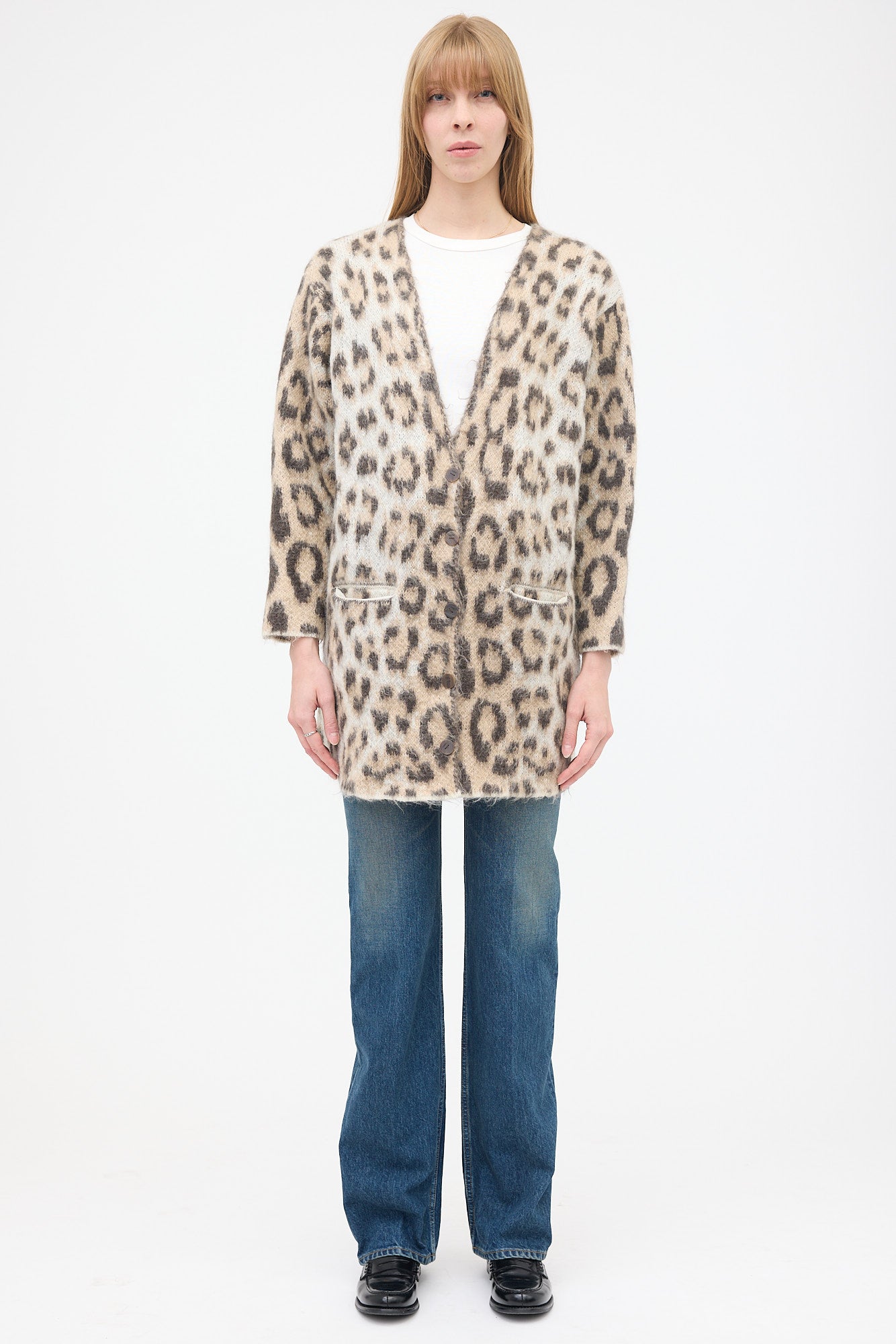 Loewe Mohair Printed Cardigan