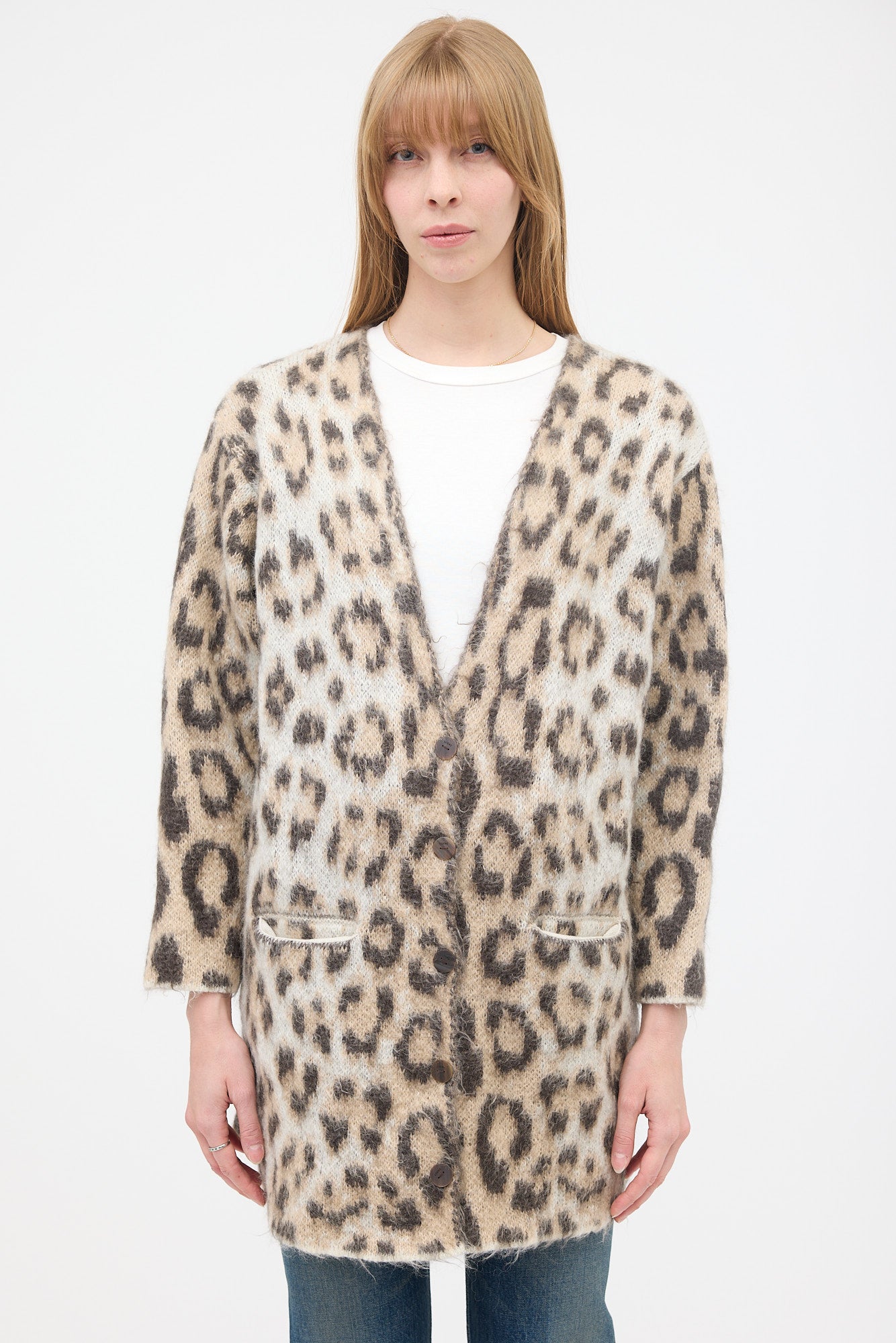 Loewe Mohair Printed Cardigan