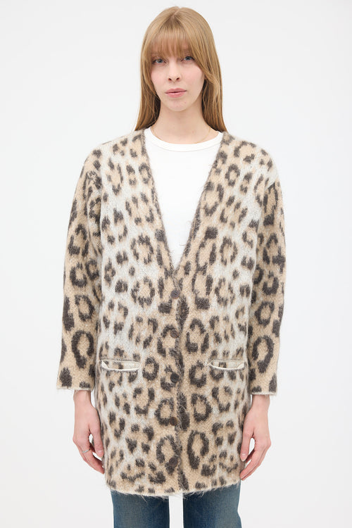 Loewe Mohair Printed Cardigan