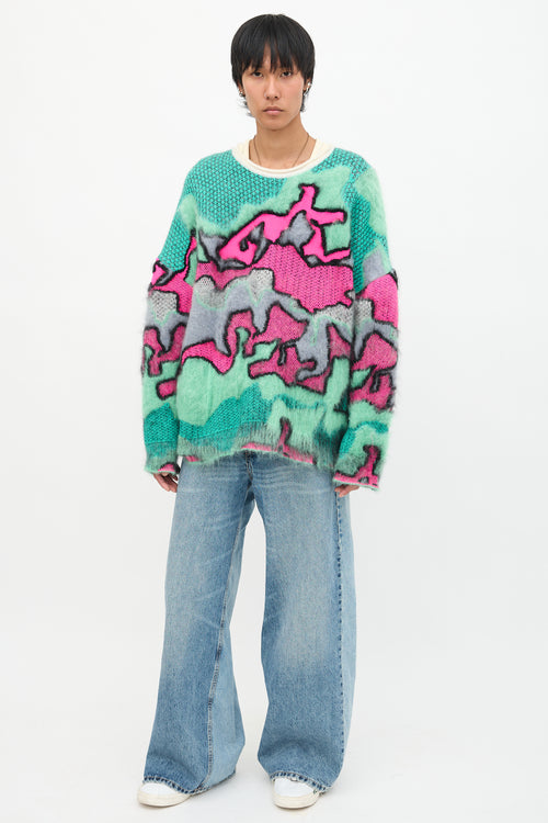 Loewe Mohair Camo Sweater