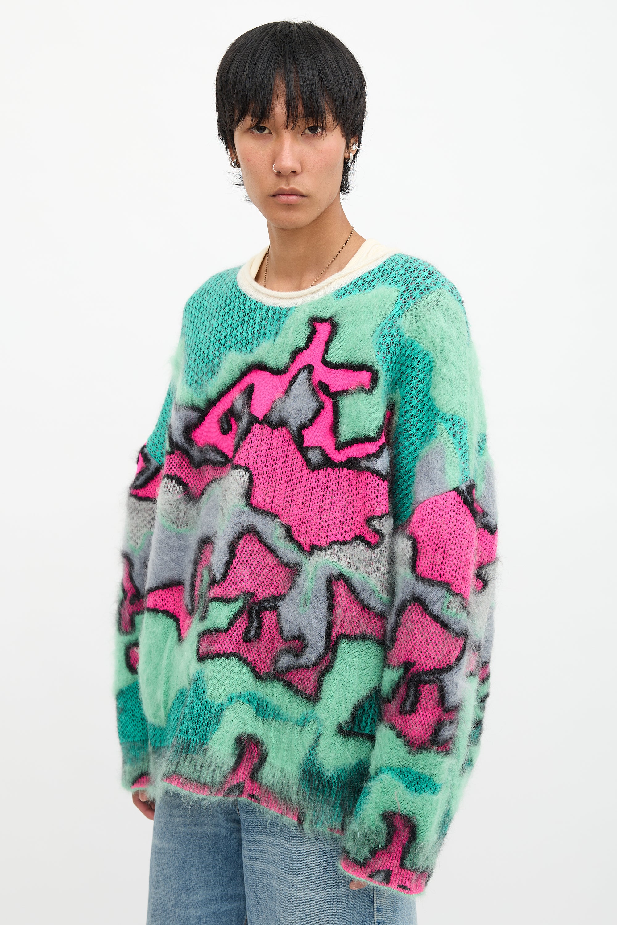 Loewe Mohair Camo Sweater