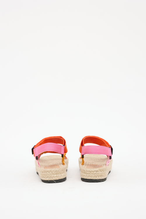 Loewe Beige & Multicolour Espadrille Sandal
