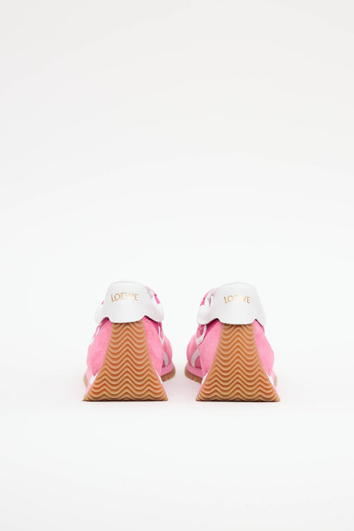 Loewe Nylon & Suede Flow Sneaker