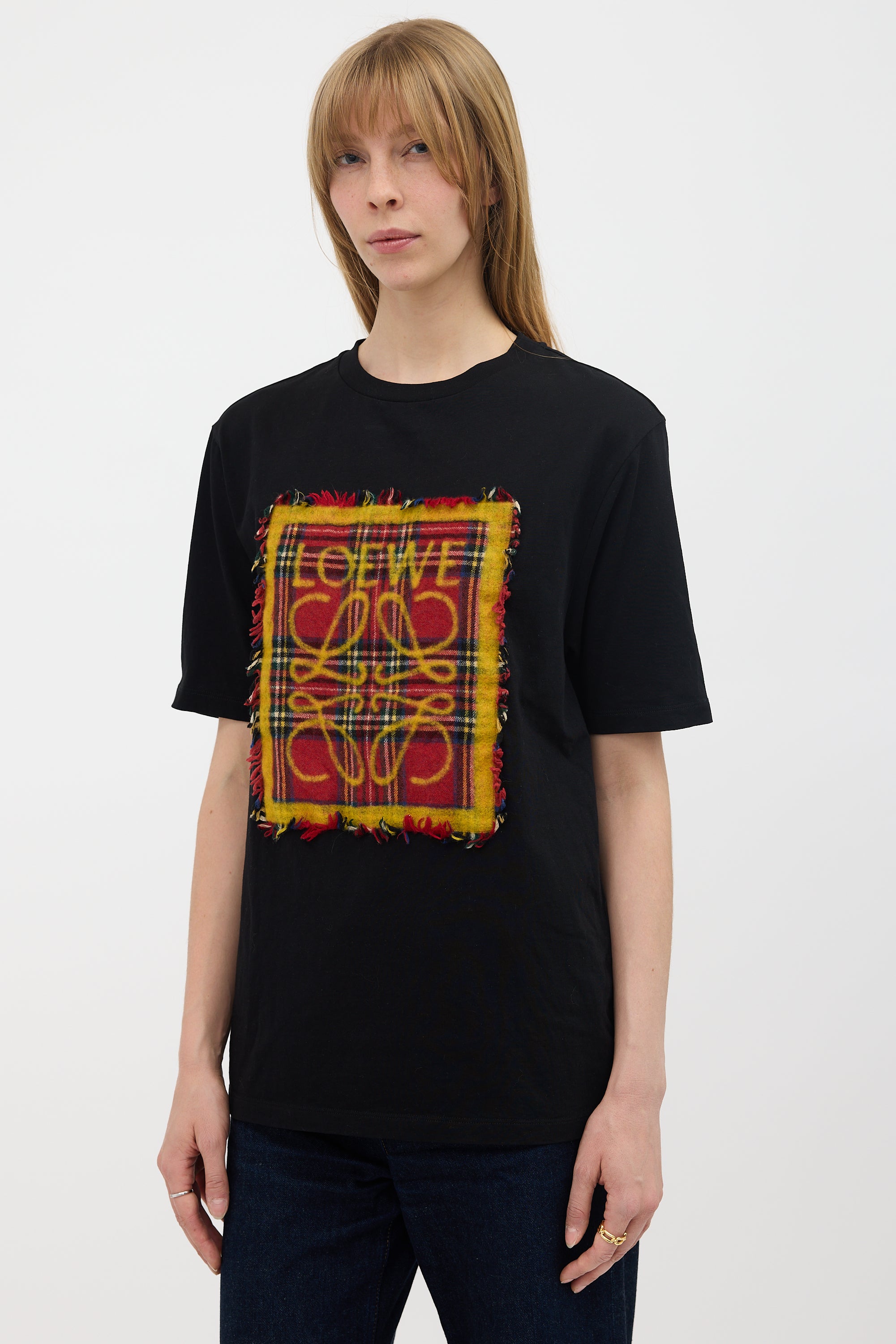 Loewe Plaid Anagram T-Shirt