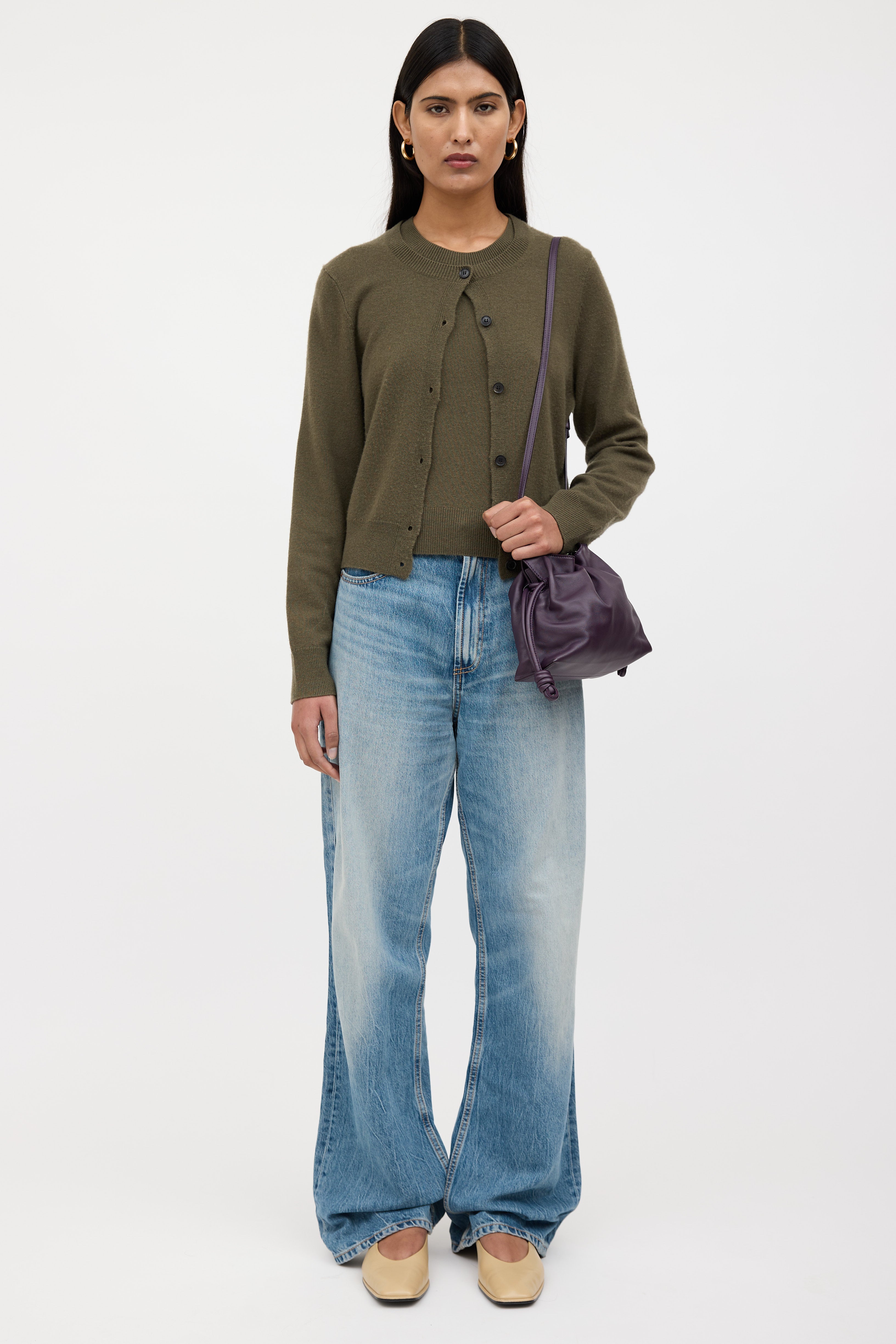Loewe Leather Flamenco Clutch Bag
