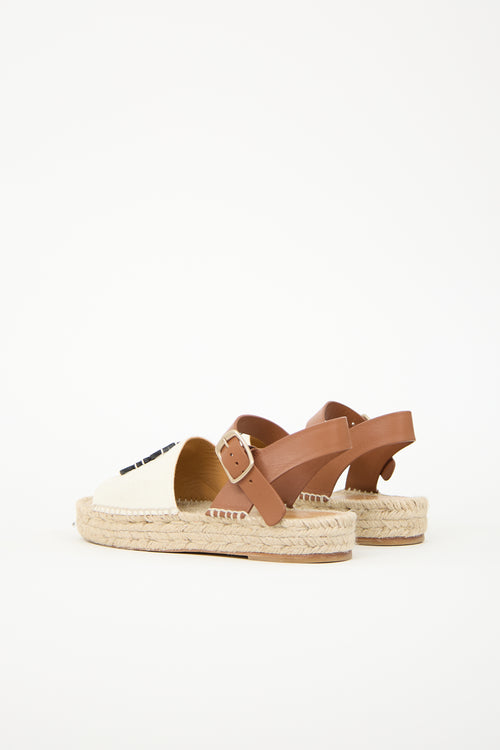Loewe Anagram Espadrille Sandal