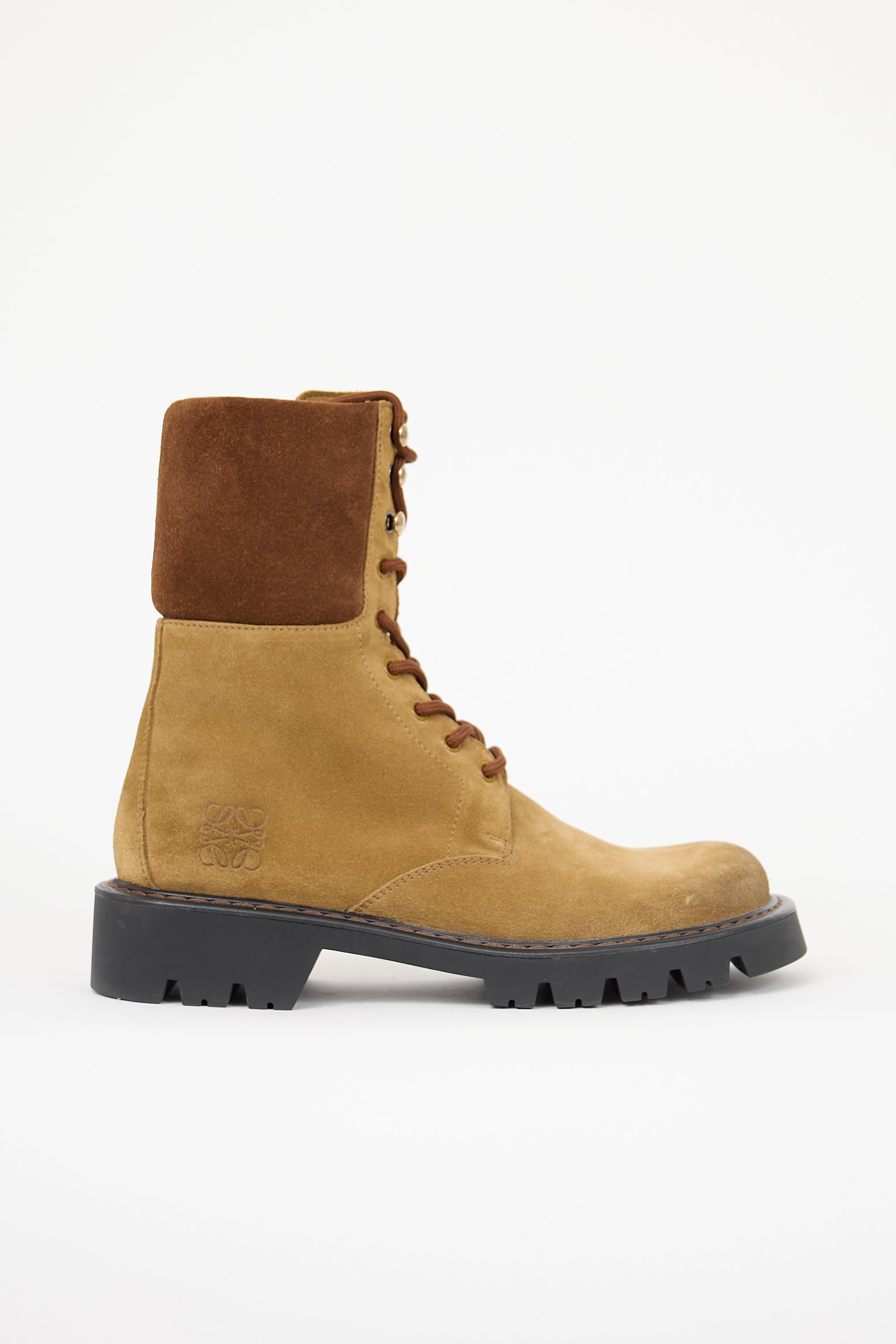 Loewe Suede Sierra Combat Boot