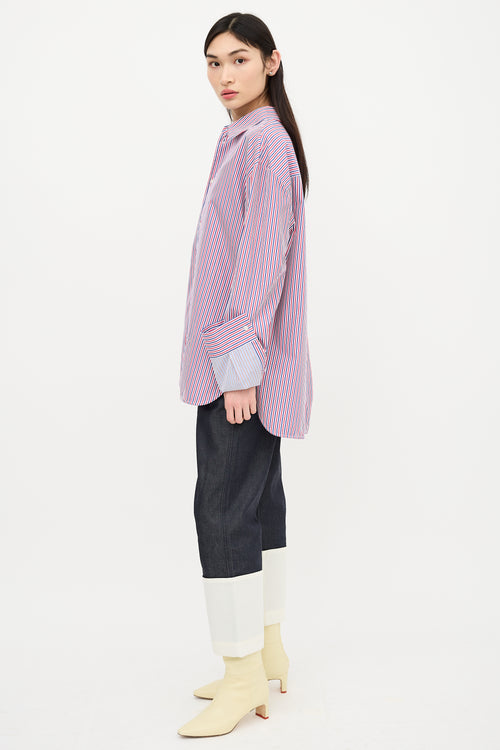 Loewe Turn Up Cuff Stripe Shirt