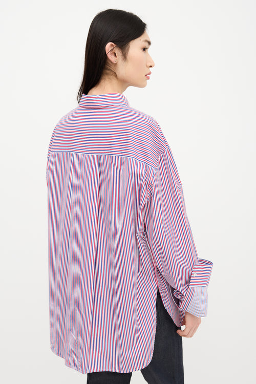 Loewe Turn Up Cuff Stripe Shirt