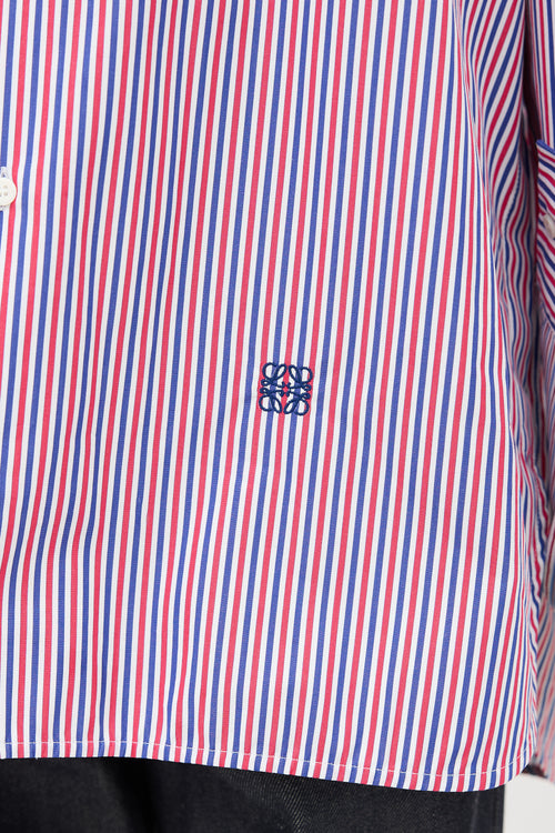 Loewe Turn Up Cuff Stripe Shirt