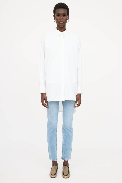 LoeweEmbroidered Logo Button Up Shirt