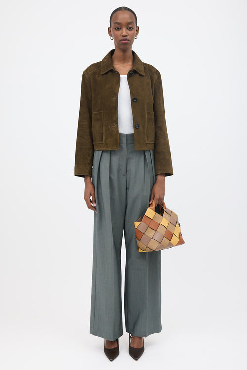 Loewe Woven Leather Surplus Basket Bag