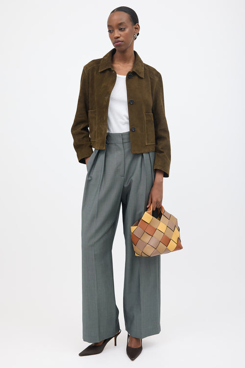 Loewe Woven Leather Surplus Basket Bag