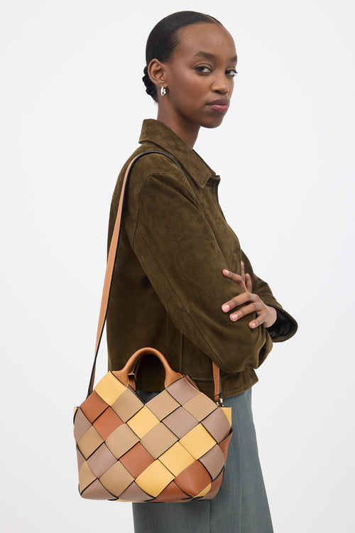 Loewe Woven Leather Surplus Basket Bag