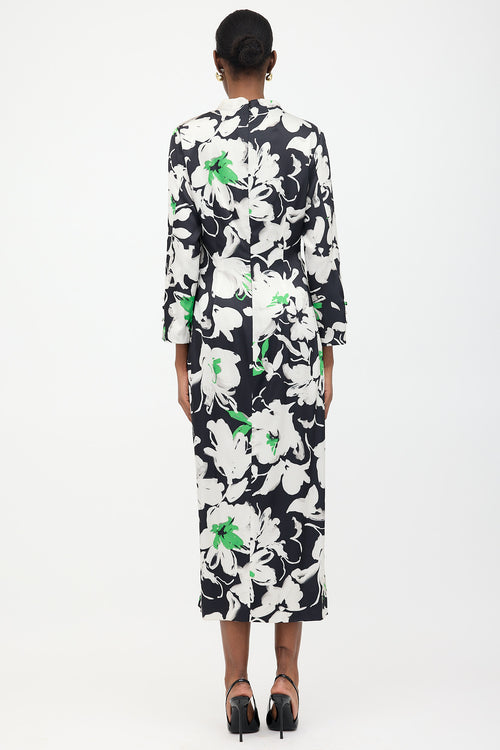 Lola Rose Satin Floral Maxi Dress