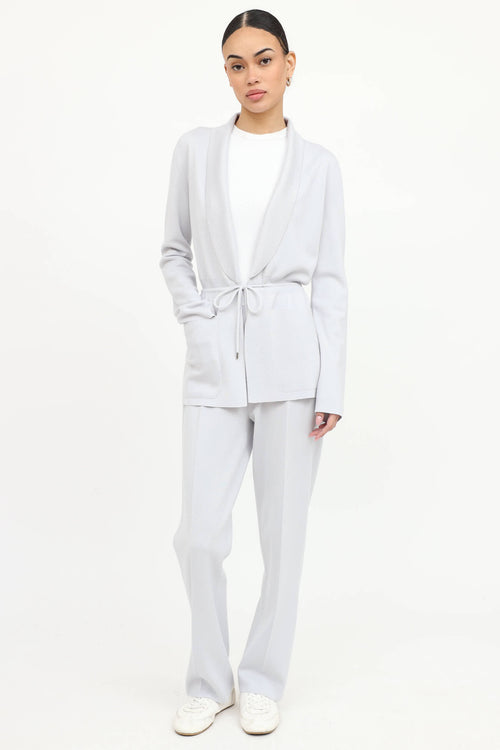 Cashmere Drawstring Cardigan