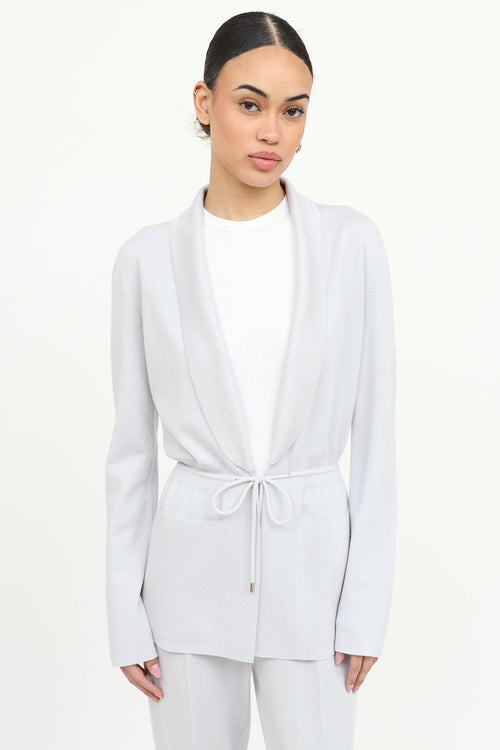 Cashmere Drawstring Cardigan