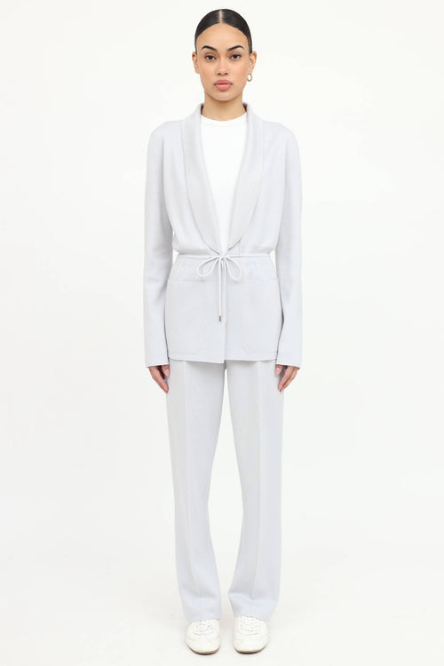Cashmere Drawstring Cardigan
