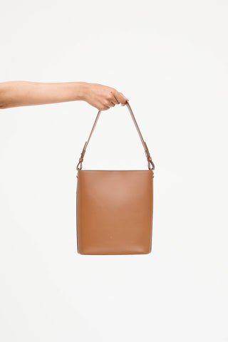 Loro Piana Leather Artemis Bucket Bag