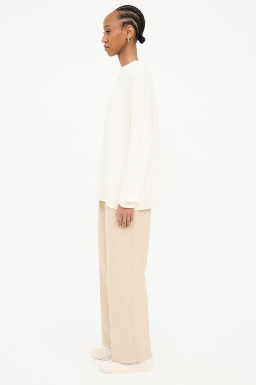 Loro Piana Silk Knit Textured Sweater