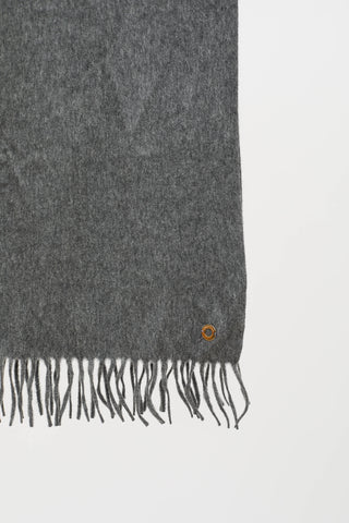 Loro Piana Cashmere Knit Fringe Scarf