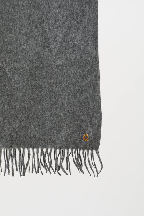 Loro Piana Cashmere Knit Fringe Scarf