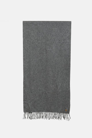 Loro Piana Cashmere Knit Fringe Scarf