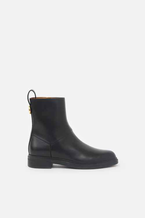 Loro Piana Leather Kilda Ankle Boot