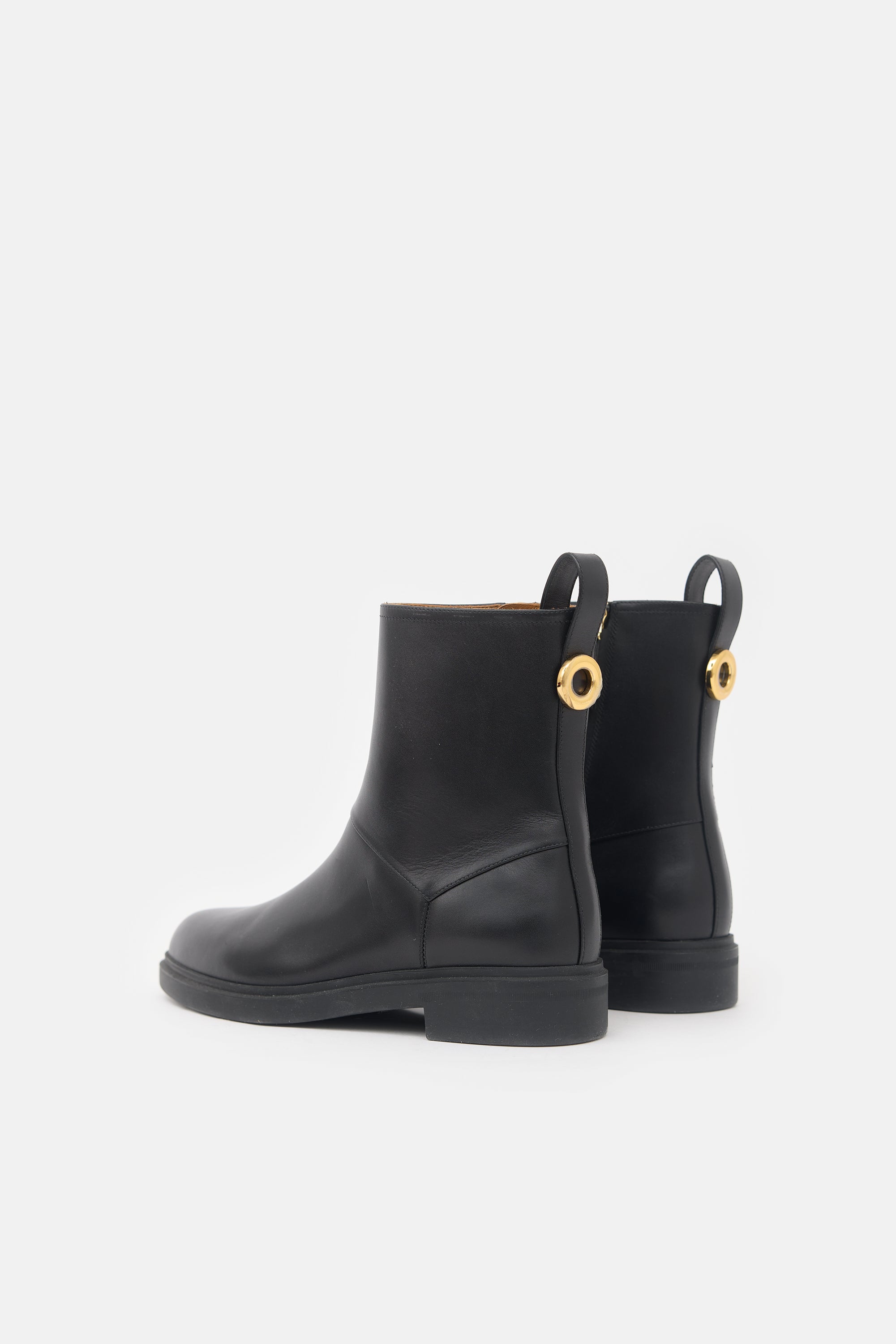 Loro Piana Leather Kilda Ankle Boot