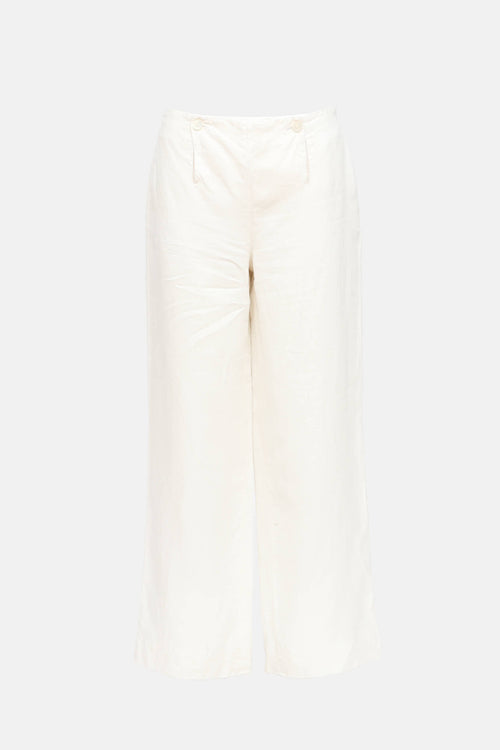 Loro Piana Linen Wide Leg Pant