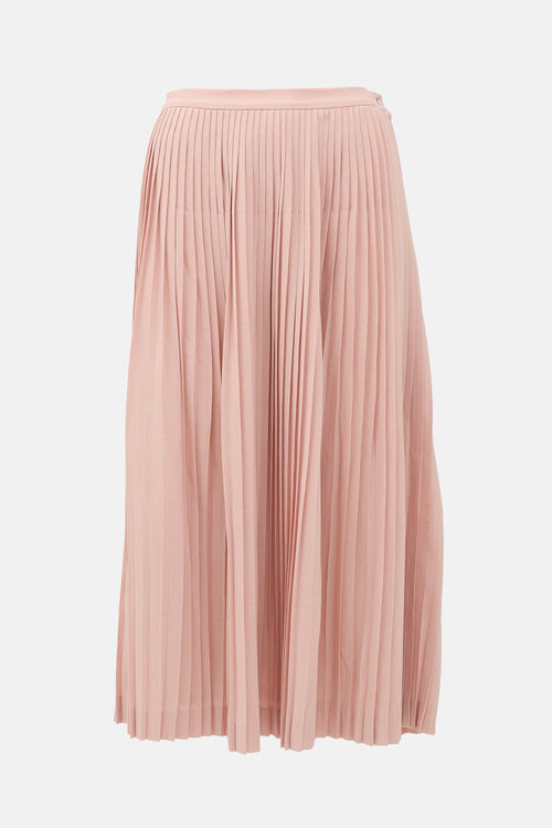 Loro Piana Wool Pleated Skirt