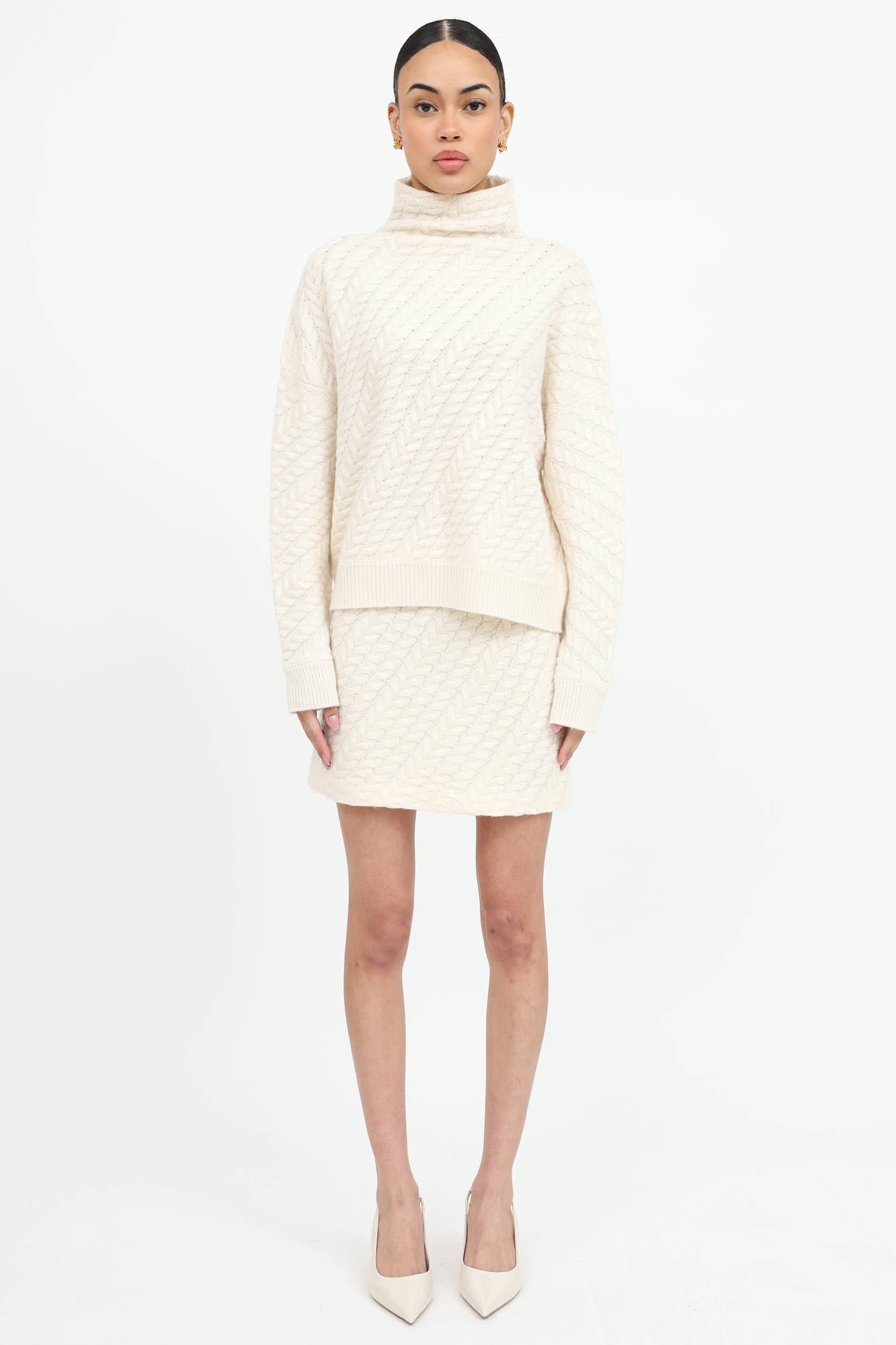 Cashmere Sweater & Skirt Co-Ord Set
