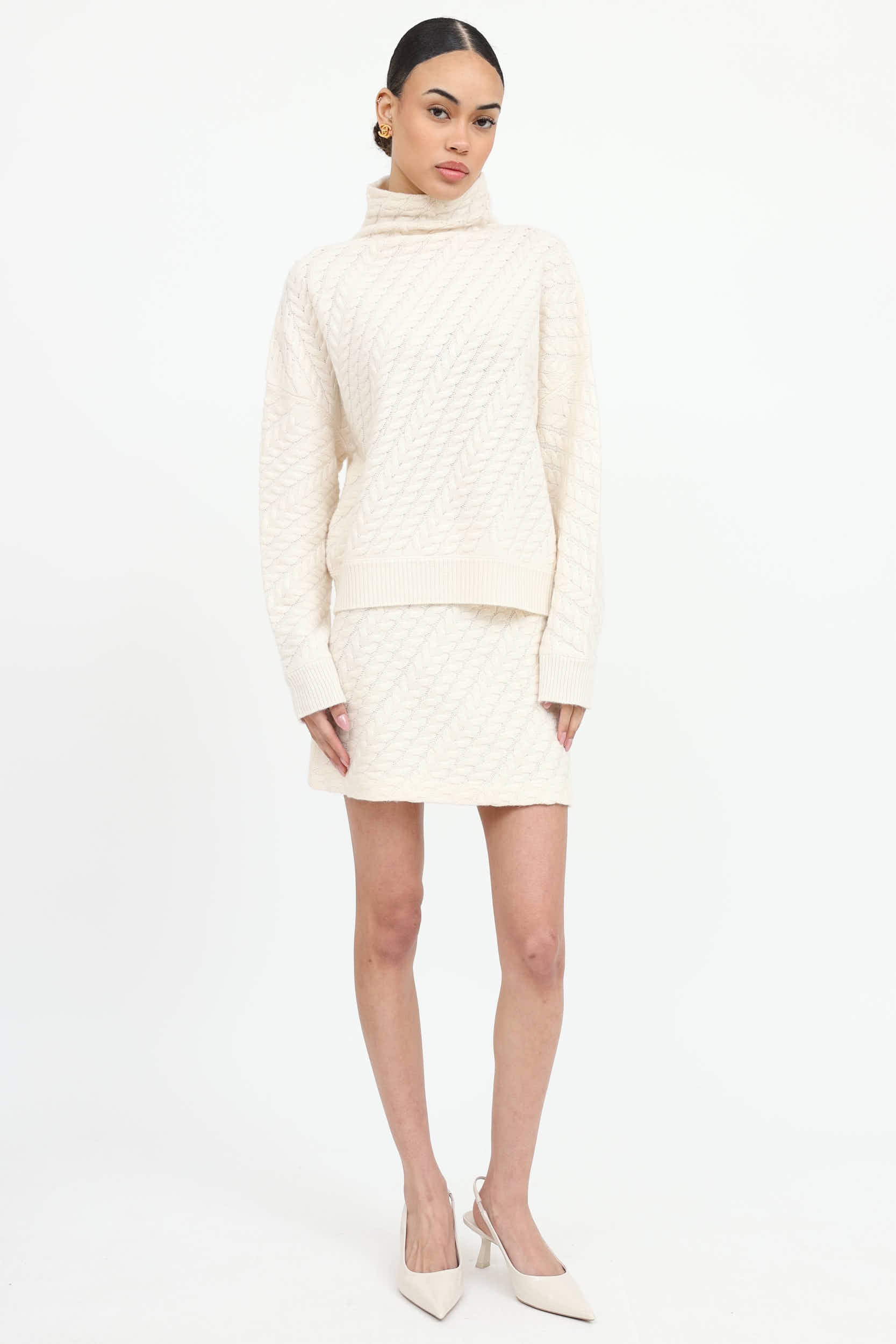 Cashmere Sweater & Skirt Co-Ord Set