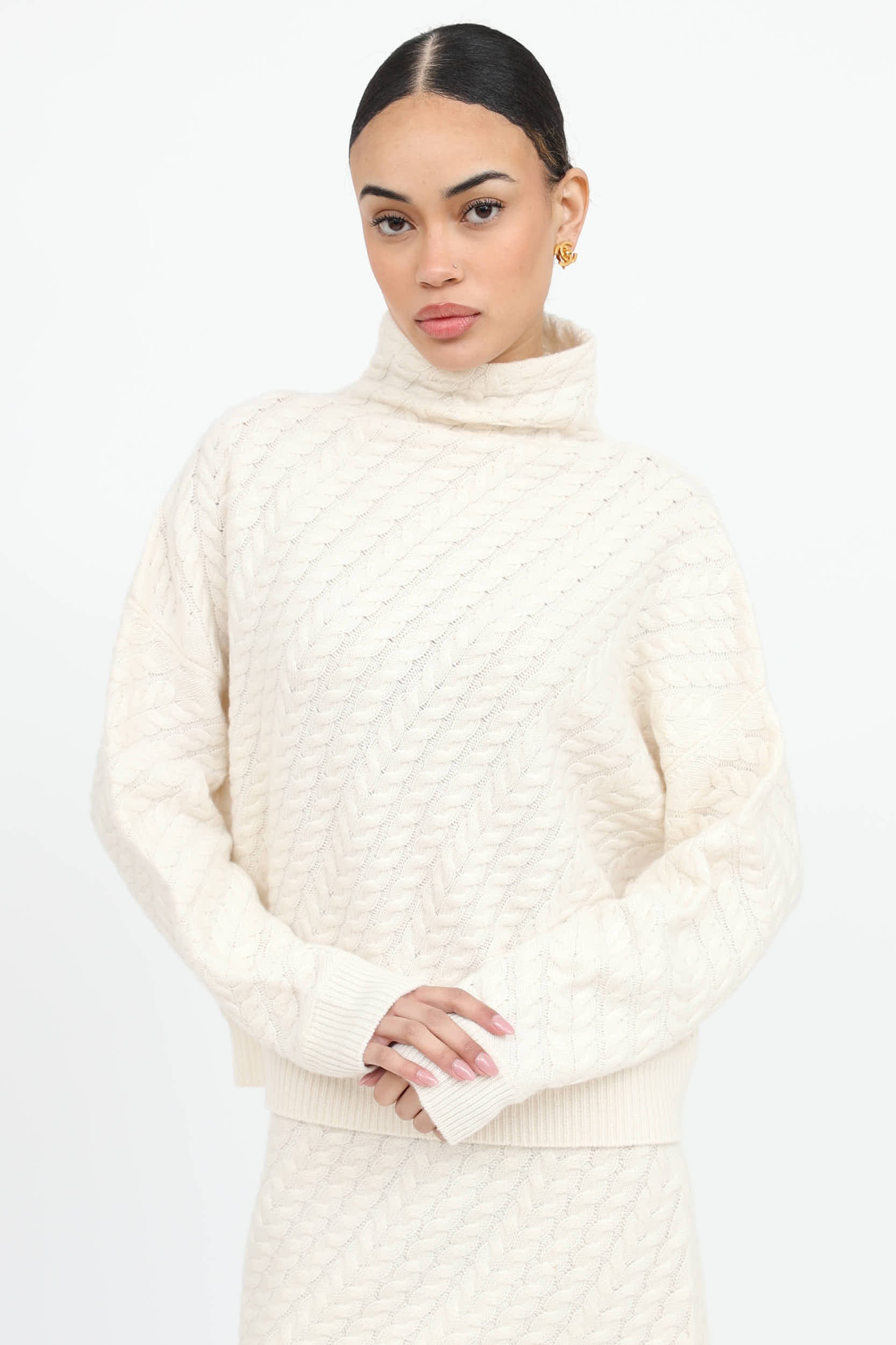 Cashmere Sweater & Skirt Co-Ord Set