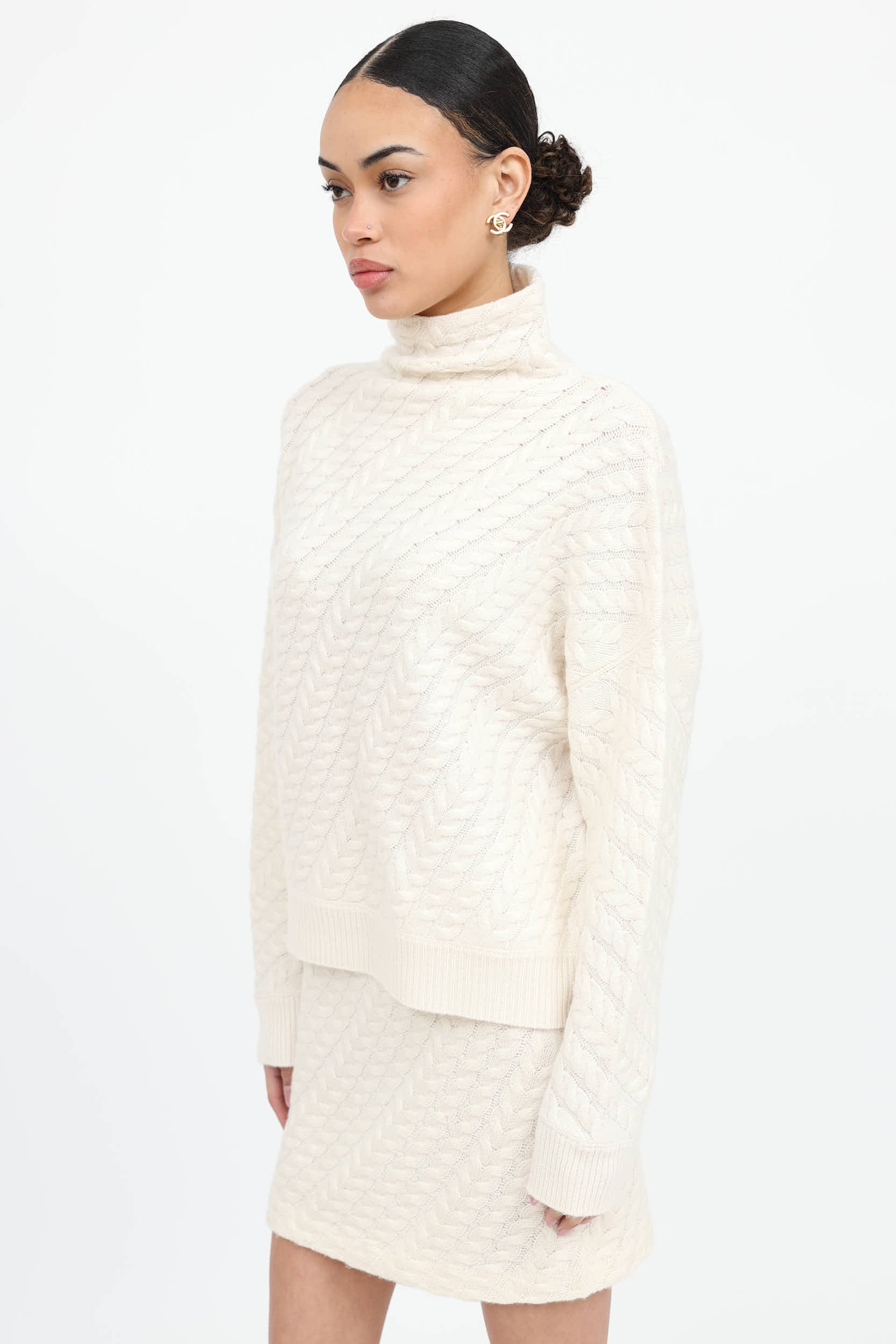 Cashmere Sweater & Skirt Co-Ord Set