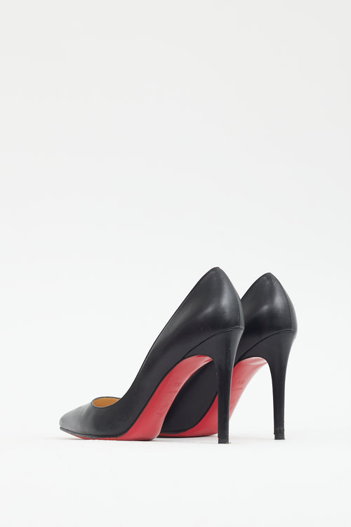 Christian Louboutin Black Leather Kate 100 Pump