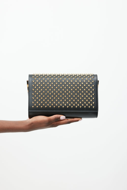 Christian Louboutin Black & Multicolour Paloma Studded Bag