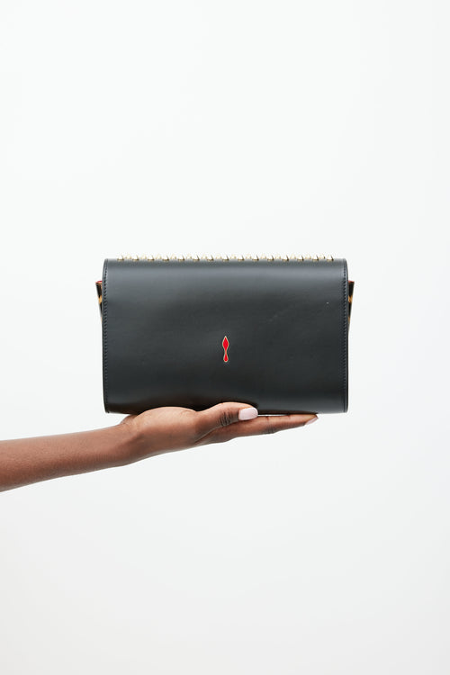 Christian Louboutin Black & Multicolour Paloma Studded Bag