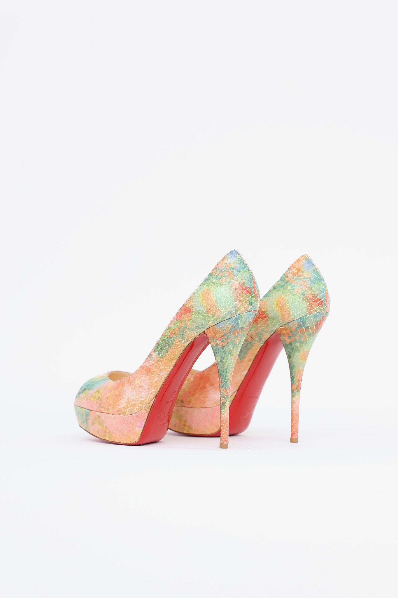 Christian Louboutin Embossed Pixel Torca Pump