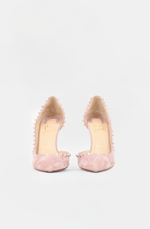 Christian Louboutin Suede Irishell Studded Pump
