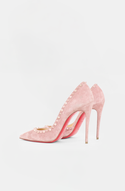 Christian Louboutin Suede Irishell Studded Pump