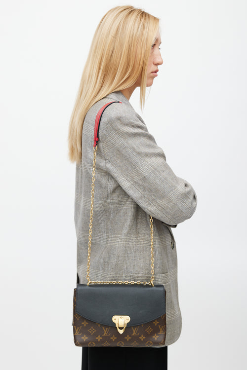 Louis Vuitton 2017 Brown & Black Monogram Saint Placide Shoulder Bag