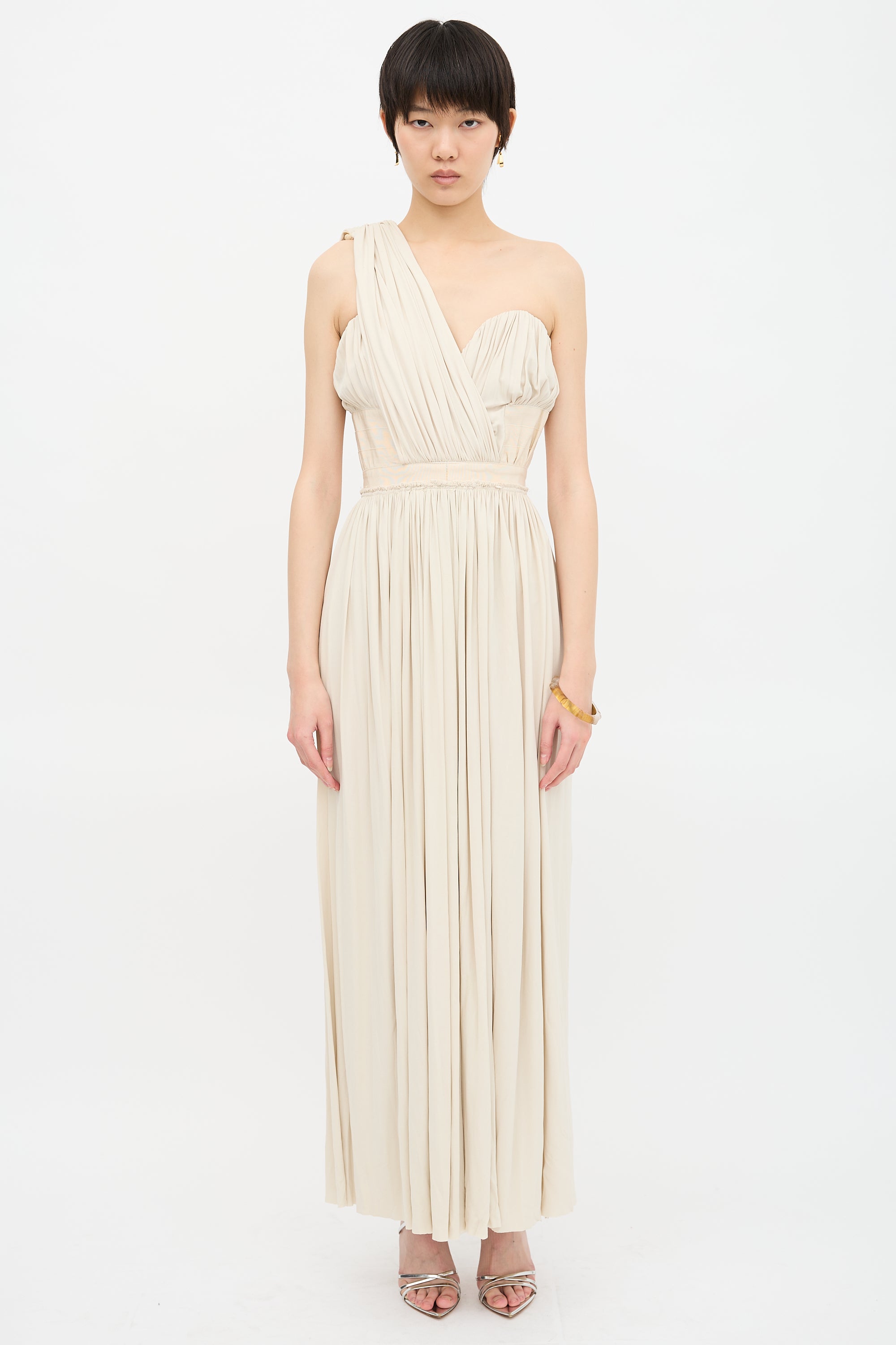 Louis Vuitton Asymmetrical Drape Gown
