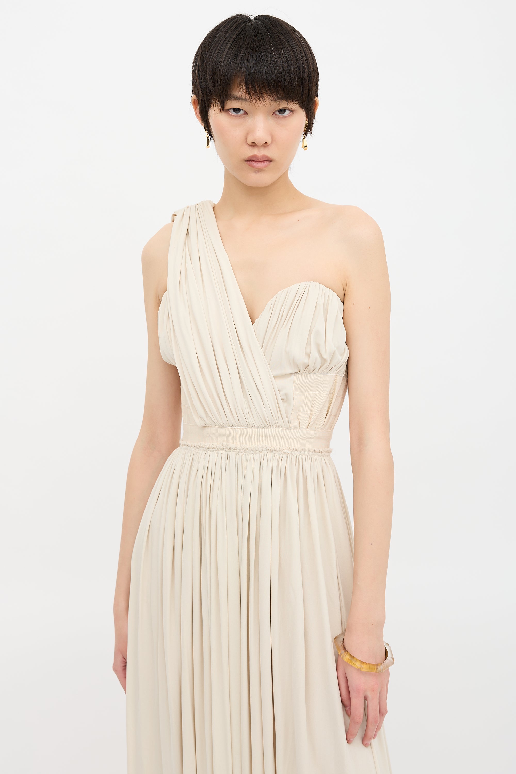Louis Vuitton Asymmetrical Drape Gown
