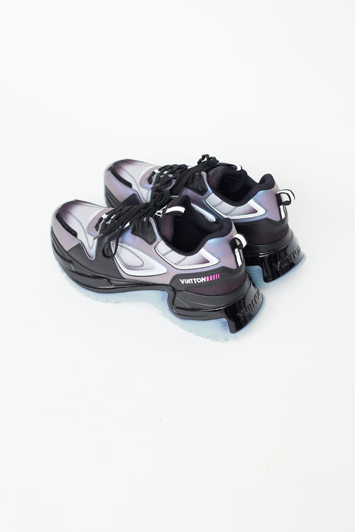 Louis Vuitton Black & Blue Run Away Pulse Sneaker