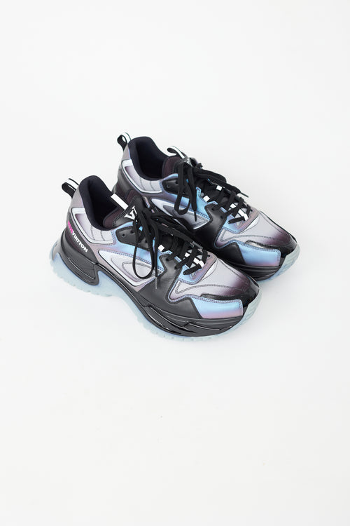 Louis Vuitton Black & Blue Run Away Pulse Sneaker
