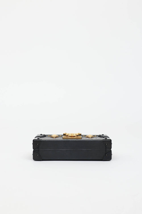 Black Epi Petite Malle Trunk Bag