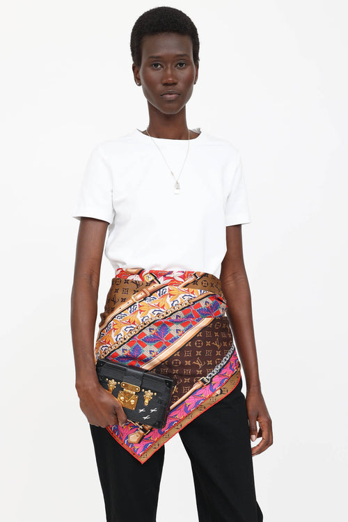 Black Epi Petite Malle Trunk Bag