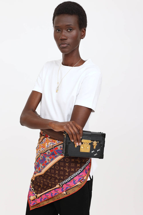 Black Epi Petite Malle Trunk Bag