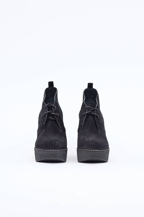 Louis Vuitton Monogram Wedge Bootie